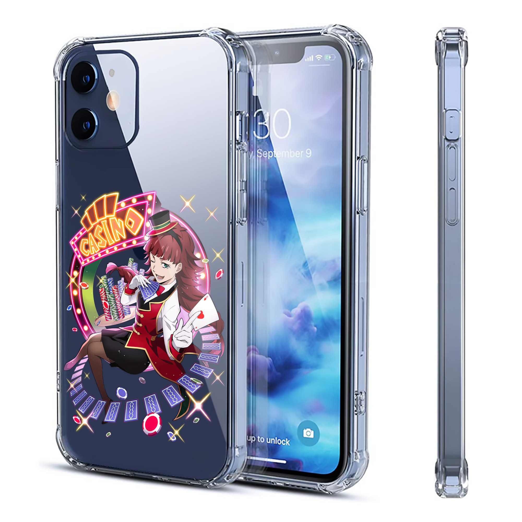 （画像用） 文豪ストレイドッグス Bungo Stray Dogs 【iPhone 12シリーズ対応】透明スマホケース（クリアソフトケース）